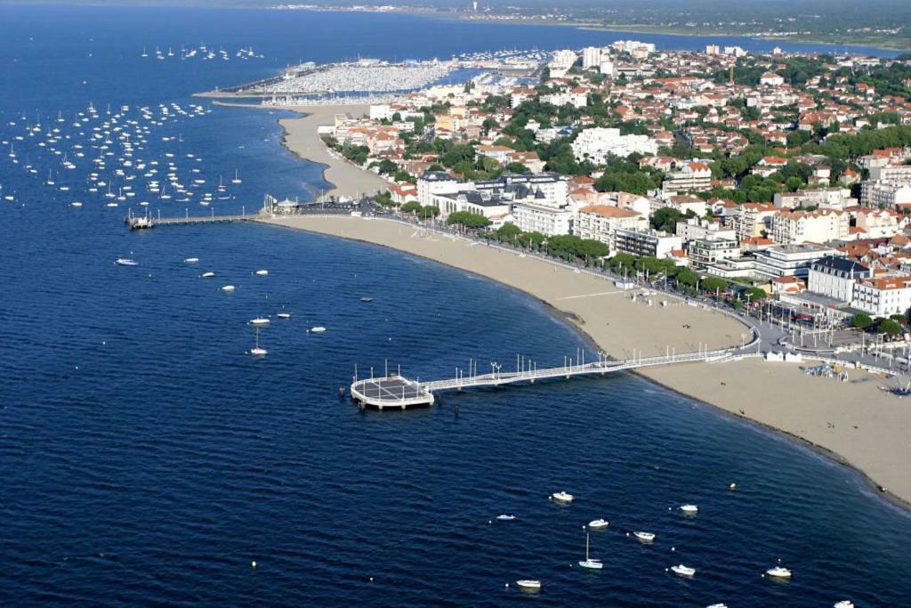 Bel Appt T2 Centre-Ville D'Arcachon Avec Terrasse Et Parking Ngoại thất bức ảnh